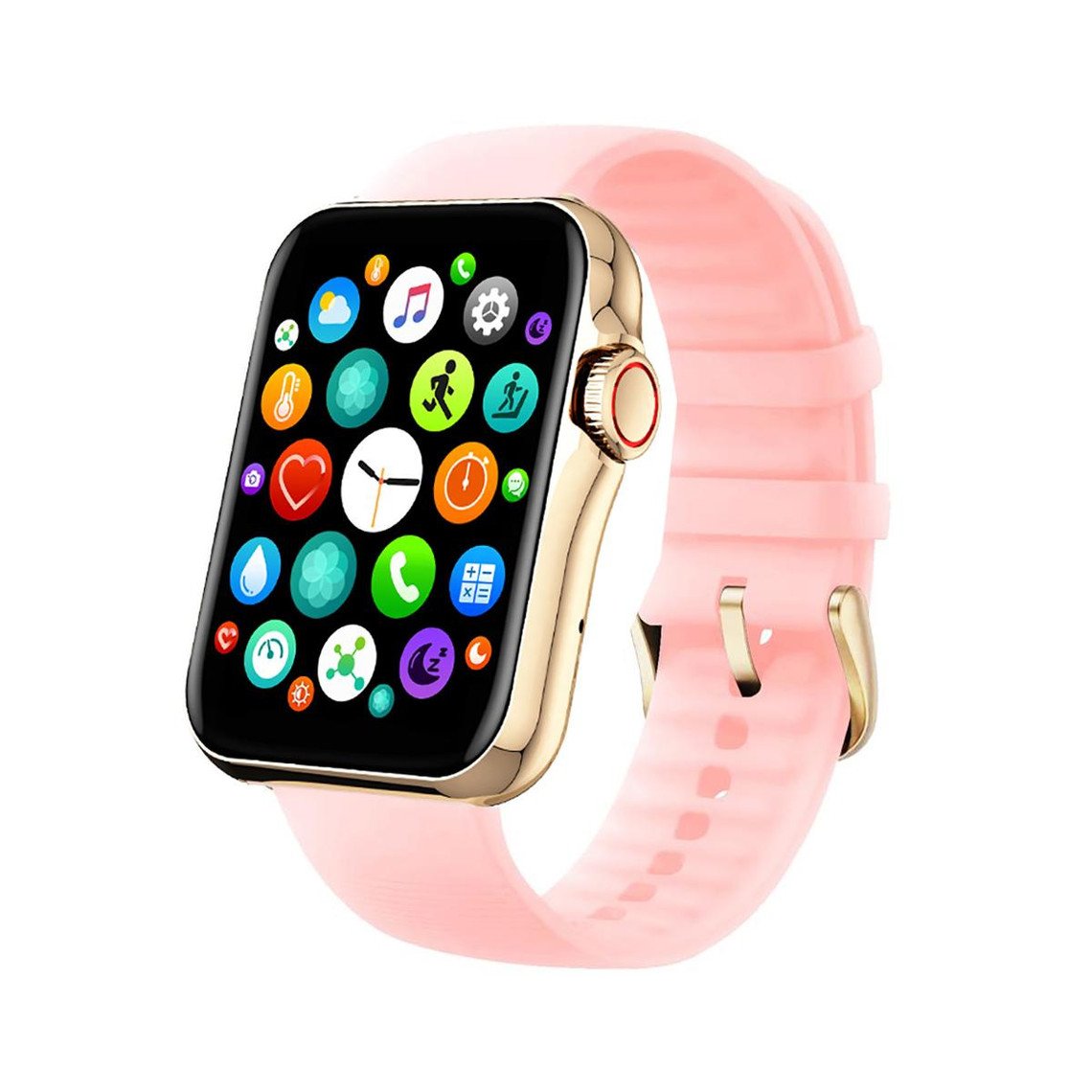 Montre connectée Mixte Smarty SW028F09 - Bracelet Silicone Rose